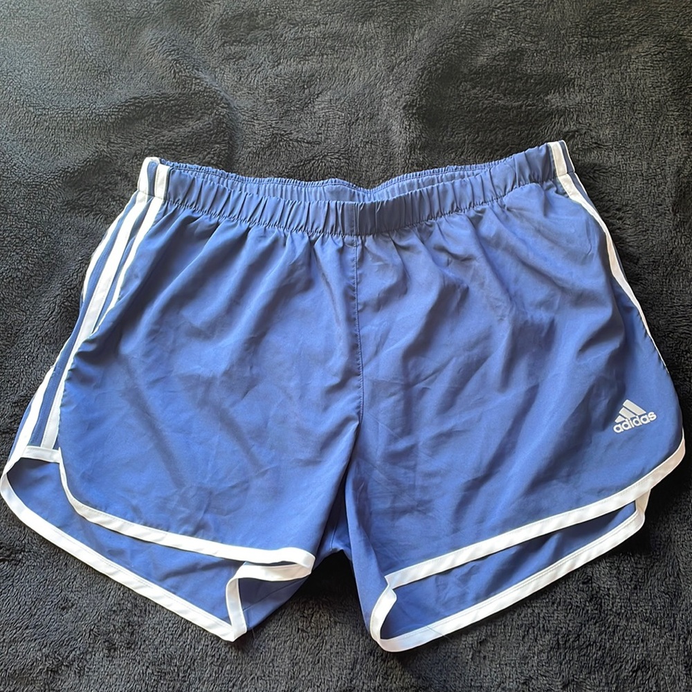 Blue Adidas Running Shorts